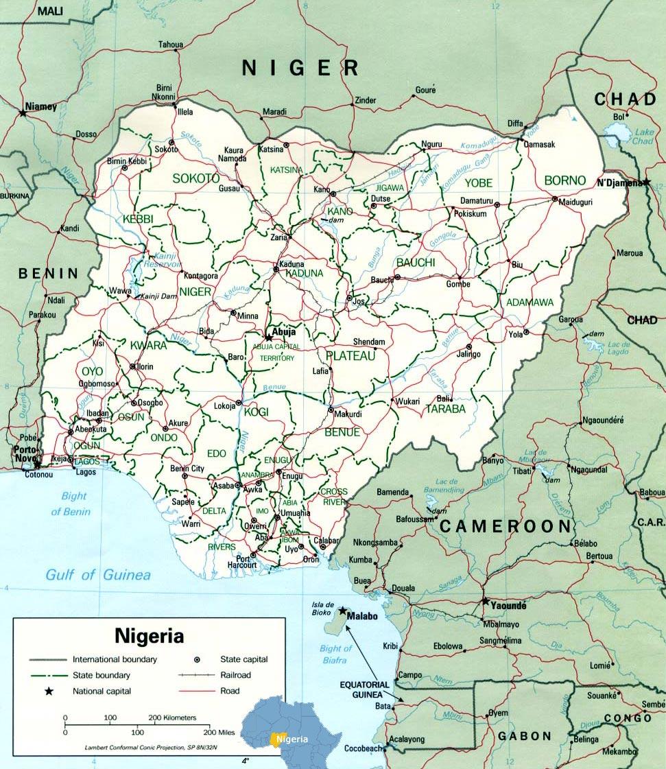 Lagos nigeria map - Lagos nigeria map africa (Western Africa - Africa)