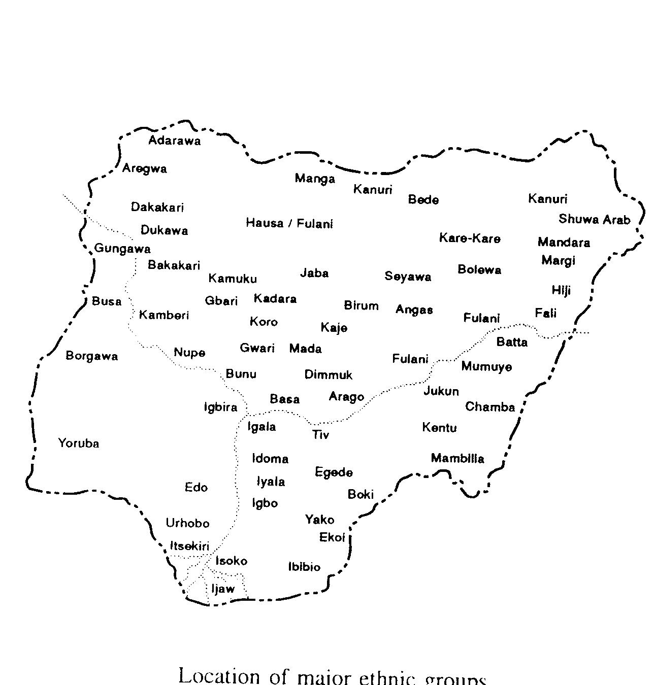 Sketch Map Of Nigeria Draw A Sketch Map Of Nigeria