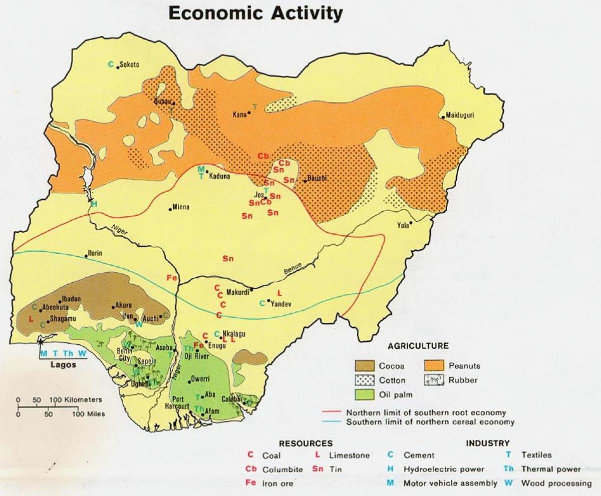 Map of agricultural nigeria