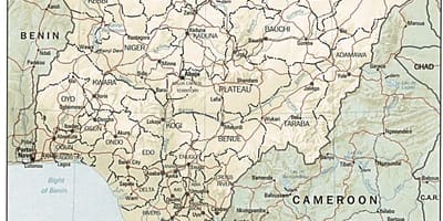 Map of atlas nigeria