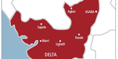 Delta nigeria map