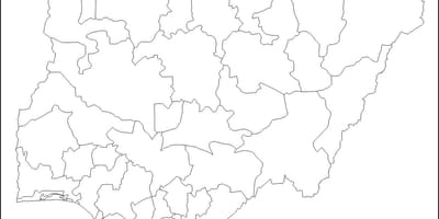 Blank map of nigeria