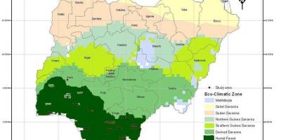 Nigeria Religion Map Map Of Nigeria Religion Western Africa Africa