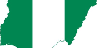 Map of nigeria flag