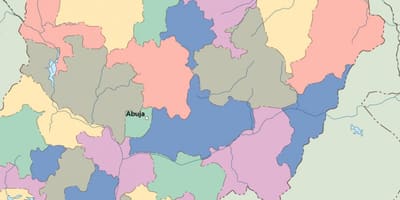 Map of nigeria vector