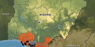 Map of nigeria oil