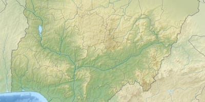 Map of nigeria showing relief